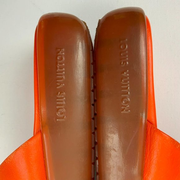 Louis Vuitton | Shoes | Louis Vuitton Leather Rubber Jelly Sole Sandals 38 | Poshmark